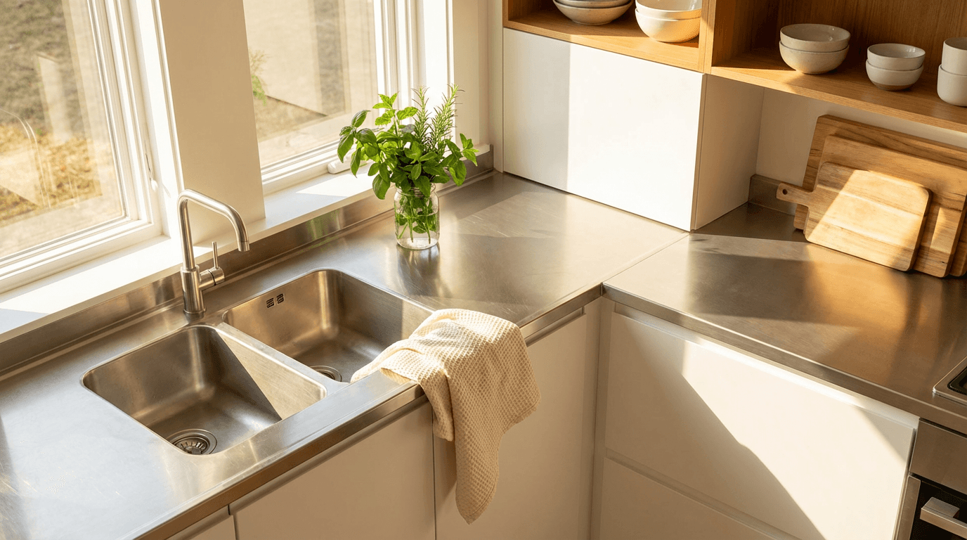 Smudge-free cabinet fronts and hardware
