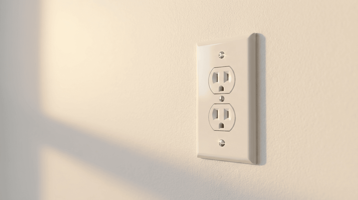 Clean switch plate and window sill with no dust or fingerprints